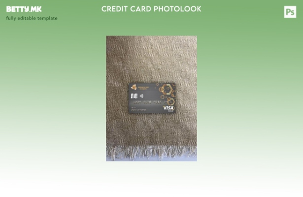 модерен стил Етиопија Шаблон за преден изглед на златна картичка за виза за коме